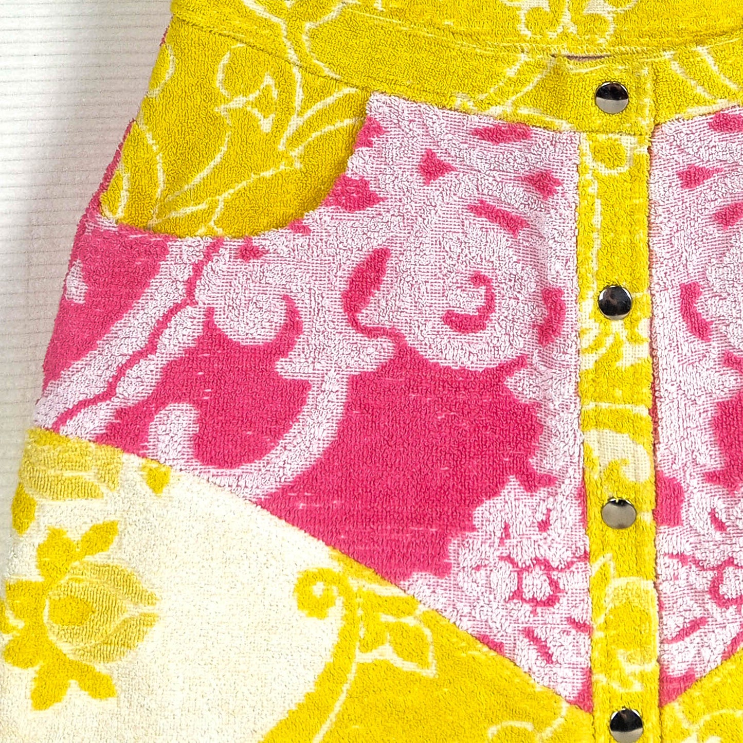 JUPE EN ÉPONGE VINTAGE - Jaune