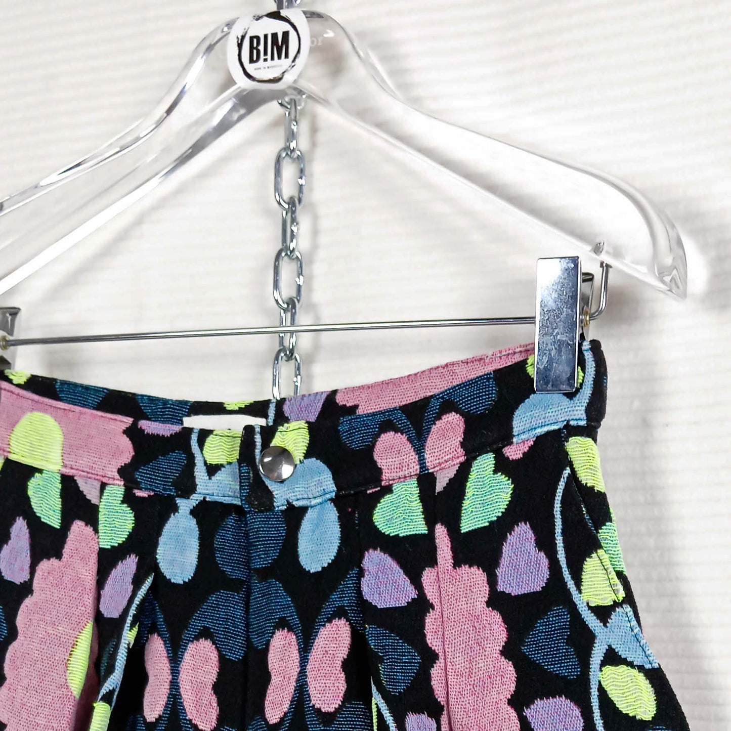 BERMUDA À PLIS - Maille Jacquard