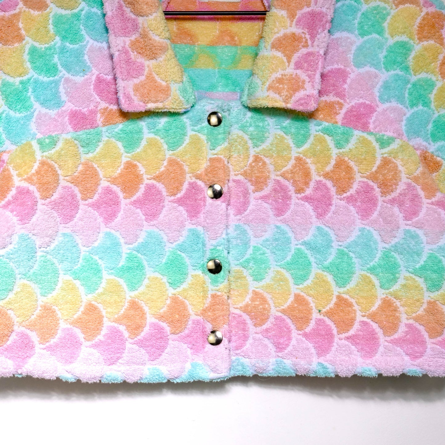 Chemise en éponge vintage - Multicouleur à palmier T34