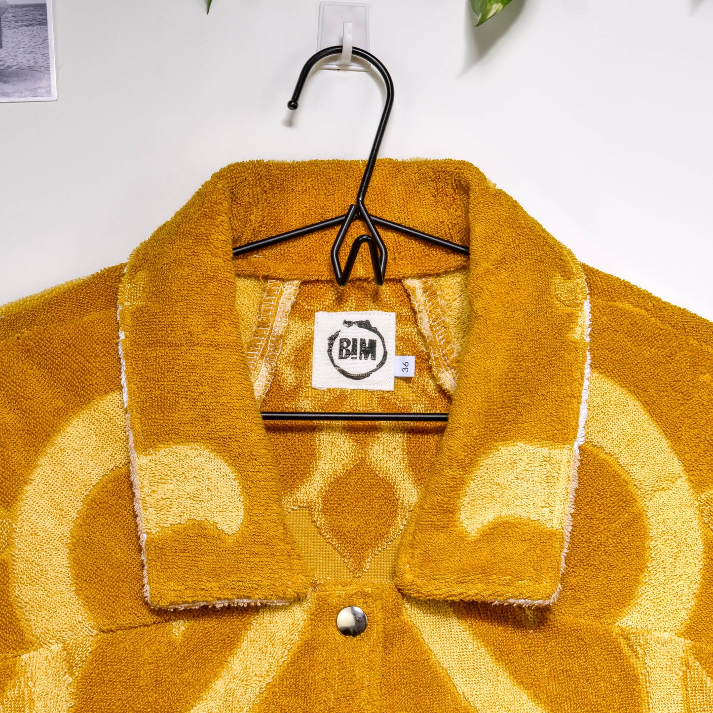 Chemise en éponge vintage - Doré à fleur T36