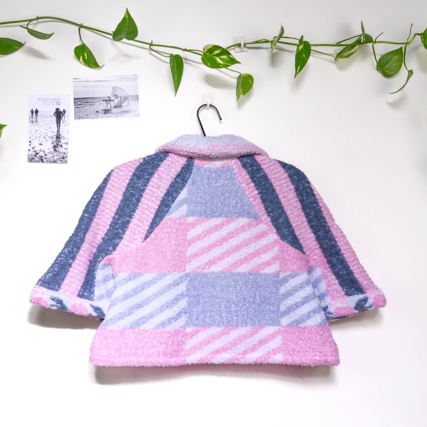 Chemise en éponge vintage - Rose à rayure T38