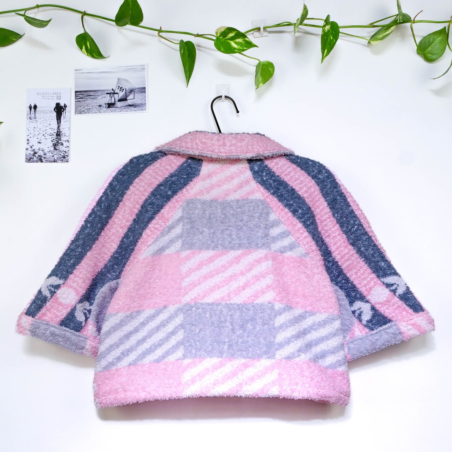 Chemise en éponge vintage - Rose à rayure T40
