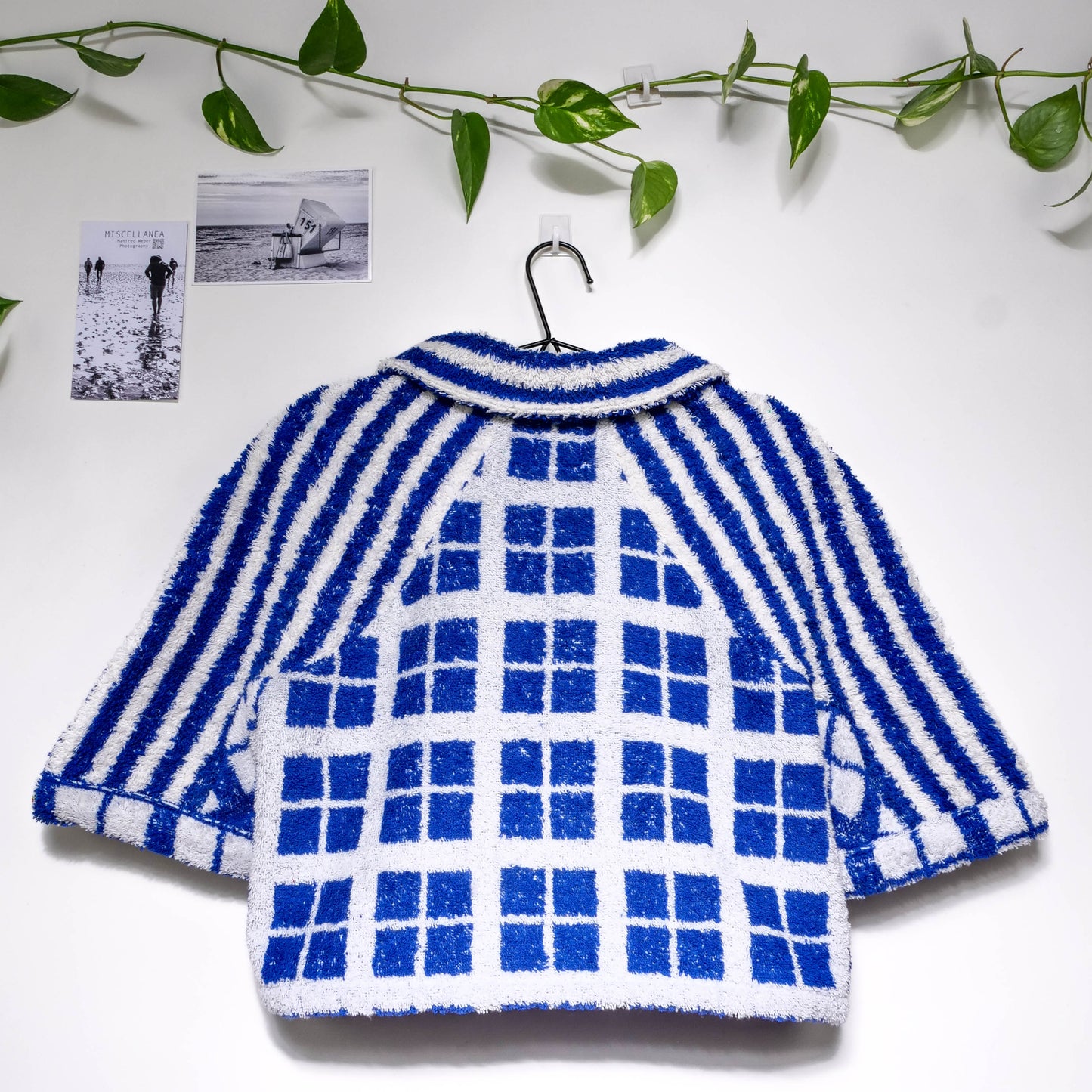 Chemise en éponge vintage - Bleu à rayure T42