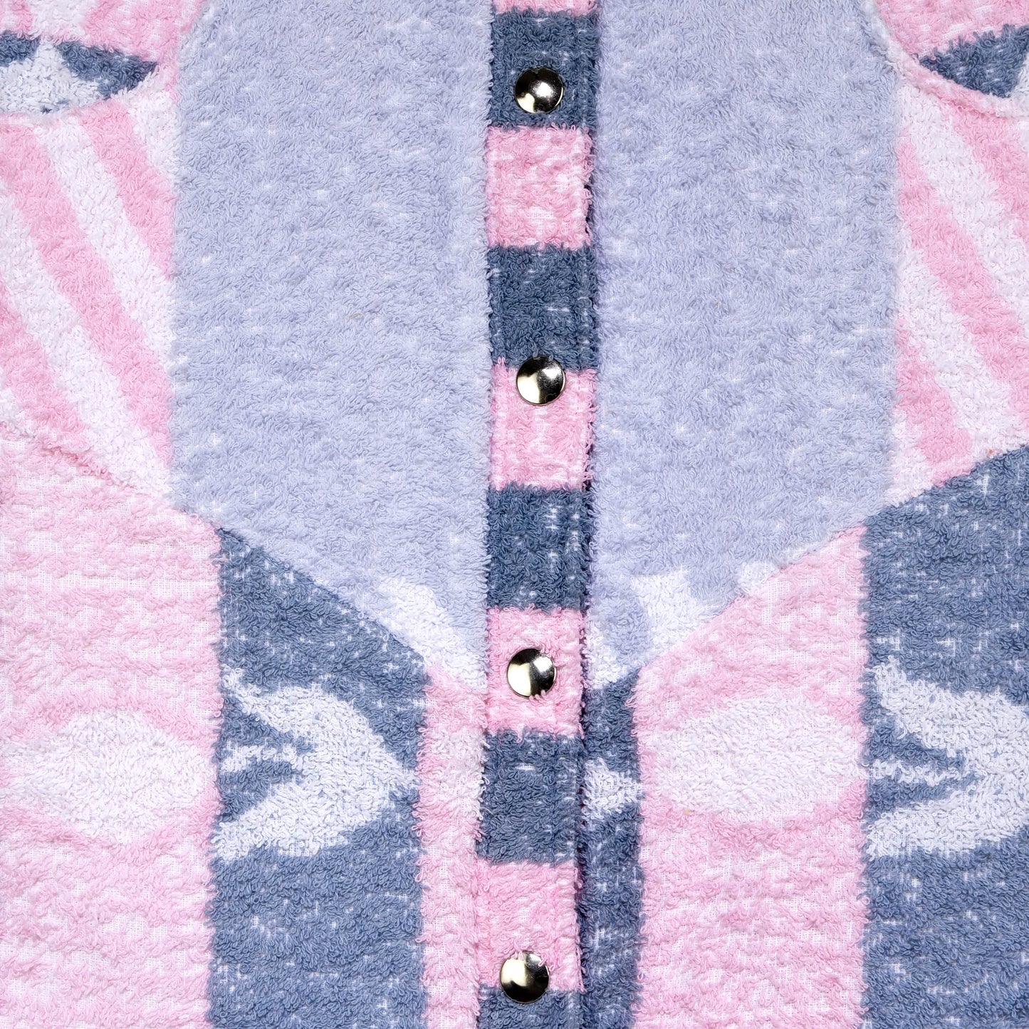 Jupe en éponge vintage - Rose à rayure T38