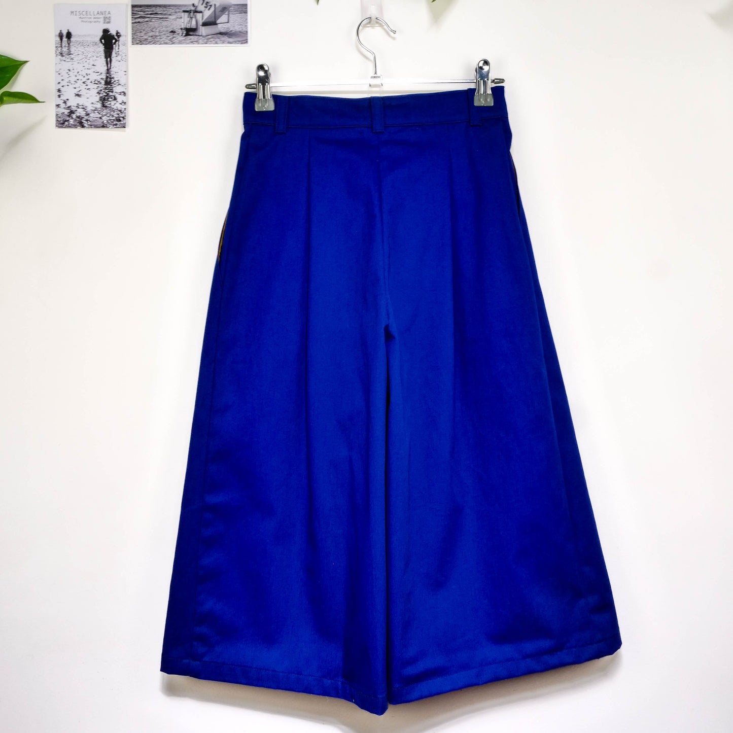Bermuda à plis - Bleu roi