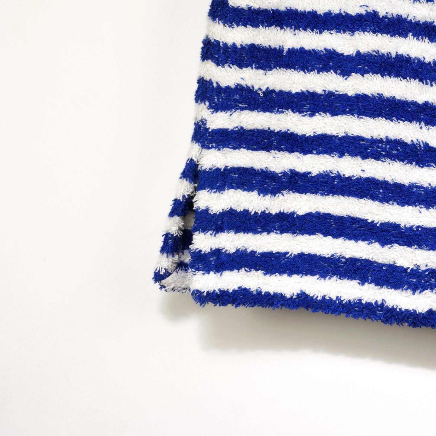 Jupe en éponge vintage - Bleu à rayure T42