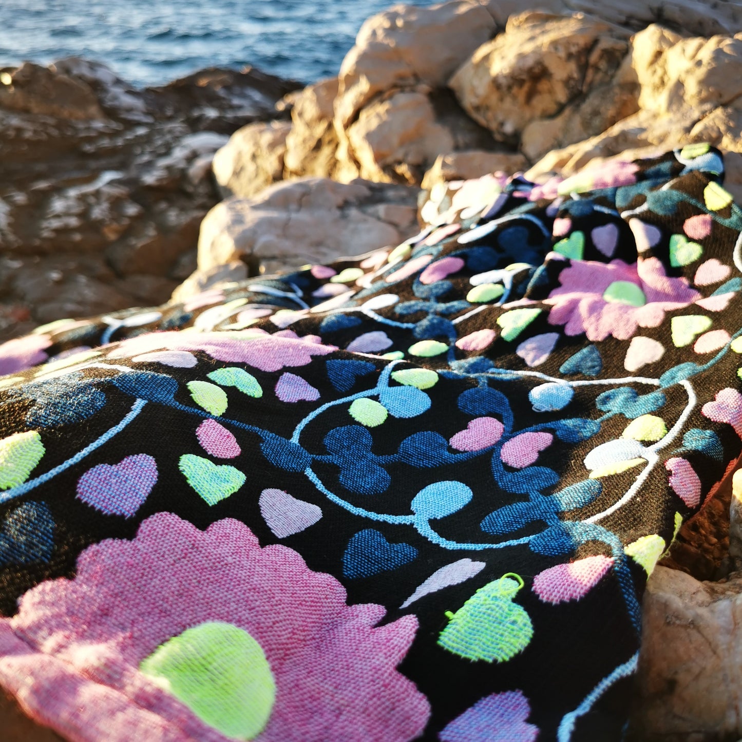 BERMUDA À PLIS - Maille Jacquard