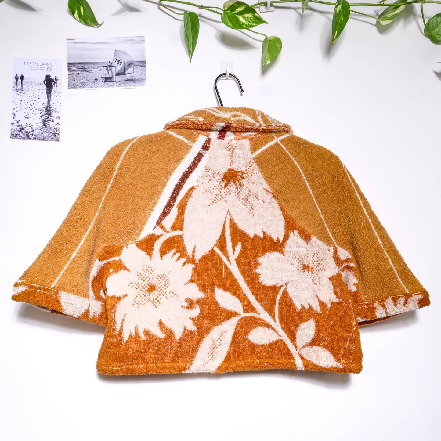 Chemise en éponge vintage - Marron à fleur T34