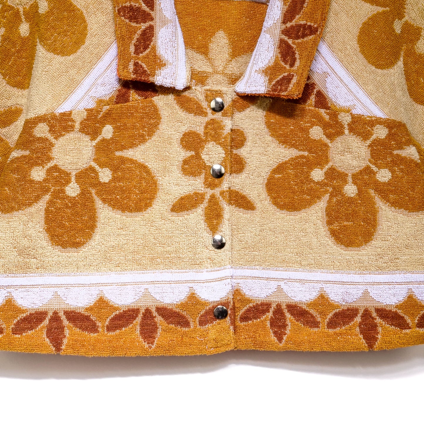 Chemise en éponge vintage - Marron à fleur T40