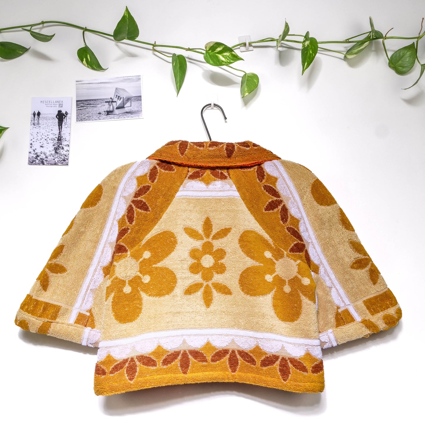 Chemise en éponge vintage - Marron à fleur T40