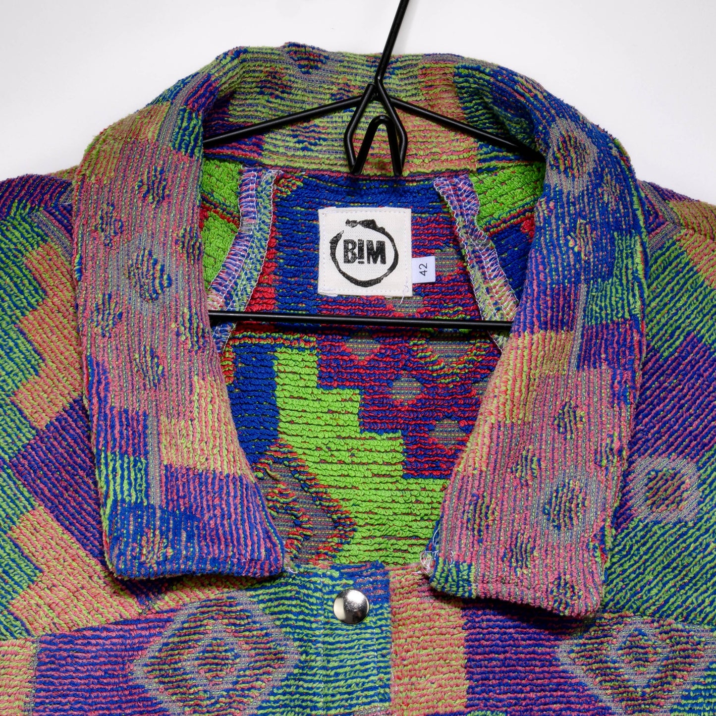 Chemise en éponge vintage - Multicouleur géométrique T42