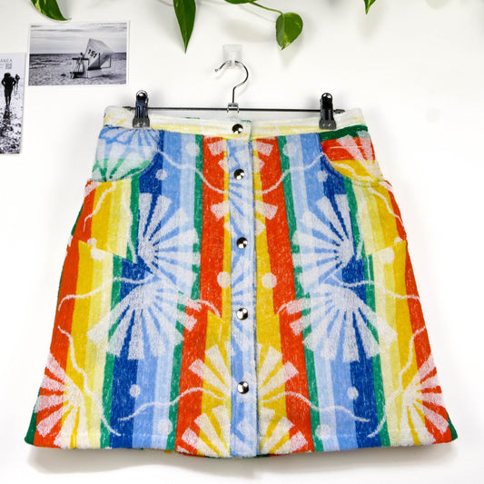 Jupe en éponge vintage - Multicouleur à fleur T40