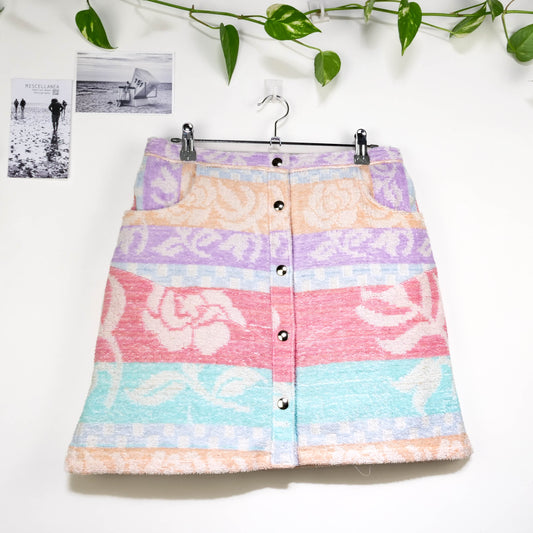 Jupe en éponge vintage - Multicouleur à fleur T42