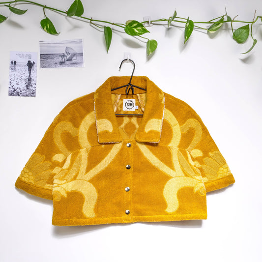 Chemise en éponge vintage - Doré à fleur T36