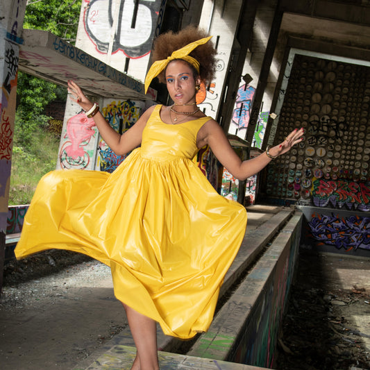 Robe de Cérémonie - Jaune Poly