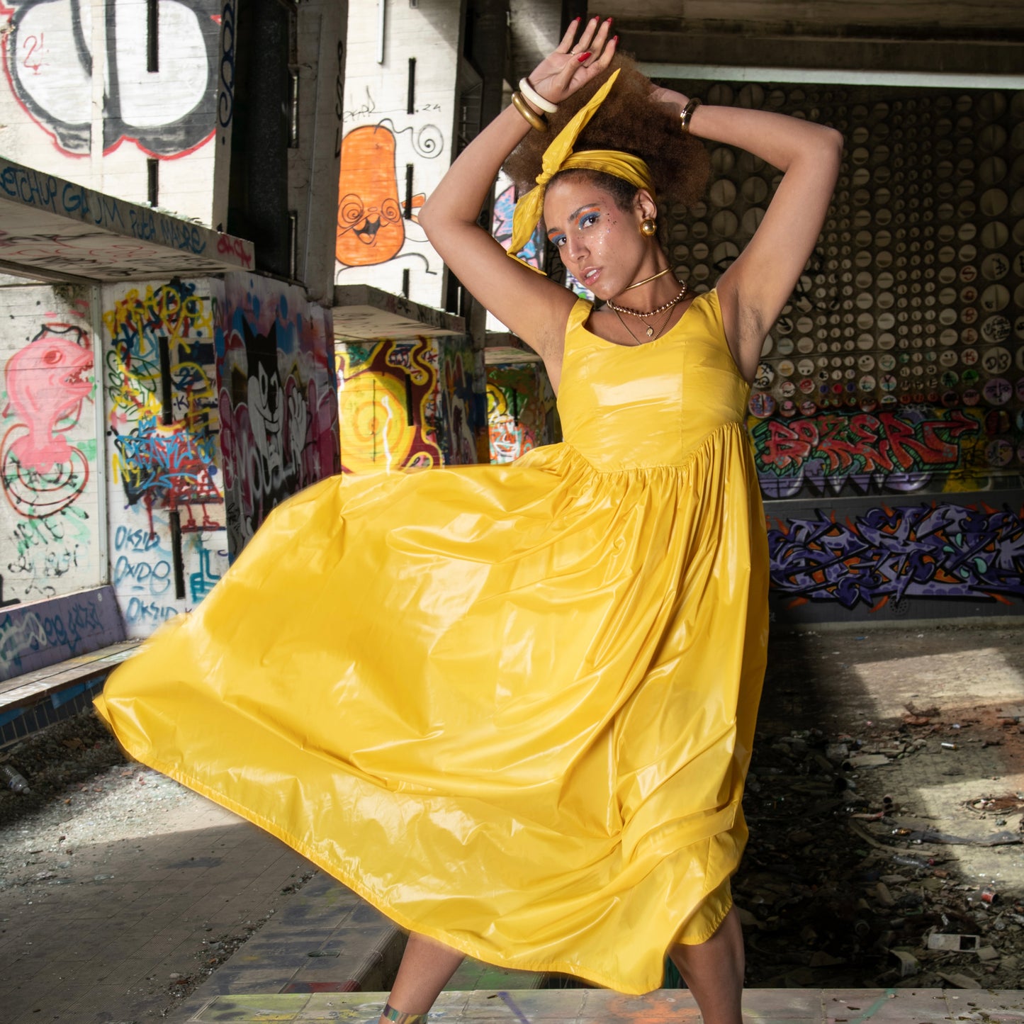 Robe de Cérémonie - Jaune Poly